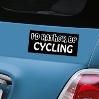 I'd Rather Be Cycling Decal